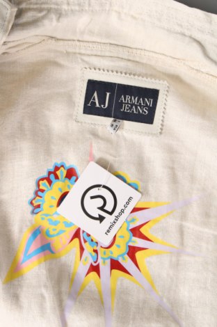 Γυναικείο δερμάτινο μπουφάν Armani Jeans, Μέγεθος L, Χρώμα  Μπέζ, Τιμή 265,98 €