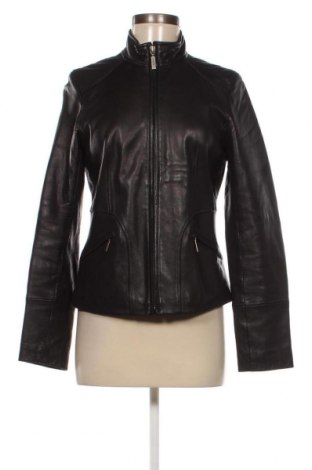 Дамско кожено яке Calvin Klein, Размер S, Цвят Черен, Цена 120,75 лв.
