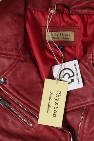 Dámská kožená bunda  Chyston, Velikost XL, Barva Červená, Cena  3 290,00 Kč