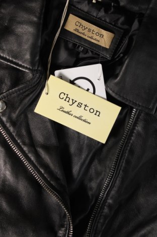 Γυναικείο δερμάτινο μπουφάν Chyston, Μέγεθος M, Χρώμα Μαύρο, Τιμή 122,00 €