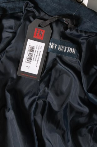 Γυναικείο δερμάτινο μπουφάν Freaky Nation, Μέγεθος S, Χρώμα Μπλέ, Τιμή 206,65 €