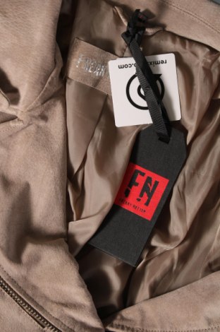 Γυναικείο δερμάτινο μπουφάν Freaky Nation, Μέγεθος XL, Χρώμα  Μπέζ, Τιμή 206,65 €