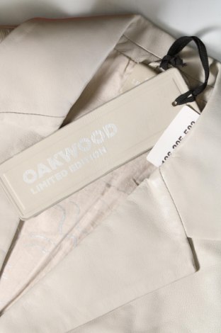 Γυναικείο δερμάτινο μπουφάν Oakwood, Μέγεθος M, Χρώμα Γκρί, Τιμή 206,65 €