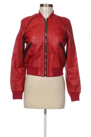 Dámská kožená bunda  Pinko, Velikost XS, Barva Červená, Cena  14 957,00 Kč