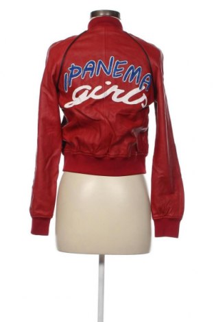 Γυναικείο δερμάτινο μπουφάν Pinko, Μέγεθος XS, Χρώμα Κόκκινο, Τιμή 531,96 €