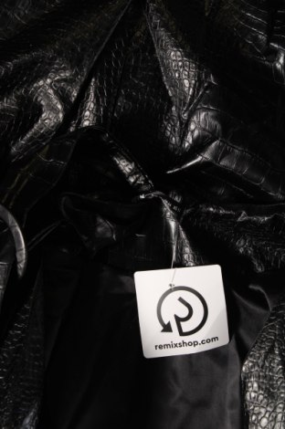 Γυναικείο δερμάτινο μπουφάν SHEIN, Μέγεθος XL, Χρώμα Μαύρο, Τιμή 27,28 €