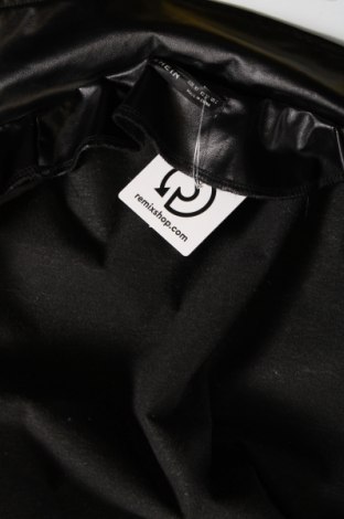 Γυναικείο δερμάτινο μπουφάν SHEIN, Μέγεθος XS, Χρώμα Μαύρο, Τιμή 12,12 €