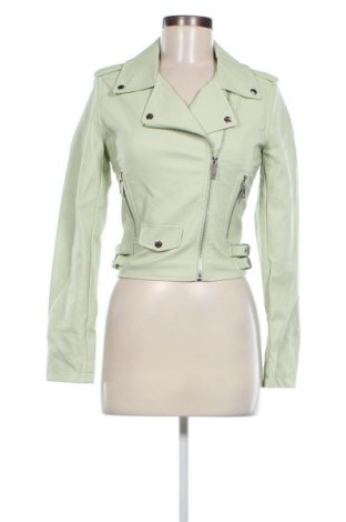 Γυναικείο δερμάτινο μπουφάν Tally Weijl, Μέγεθος XS, Χρώμα Πράσινο, Τιμή 40,72 €