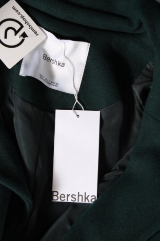 Γυναικείο παλτό Bershka, Μέγεθος S, Χρώμα Πράσινο, Τιμή 88,66 €