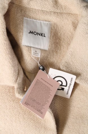 Γυναικείο παλτό Monki, Μέγεθος XL, Χρώμα Εκρού, Τιμή 51,67 €