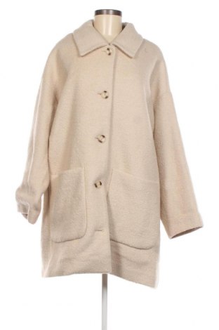 Γυναικείο παλτό Monki, Μέγεθος XL, Χρώμα Εκρού, Τιμή 54,44 €