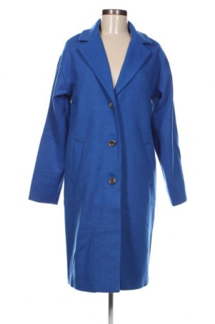 Γυναικείο παλτό Pieces, Μέγεθος M, Χρώμα Μπλέ, Τιμή 33,71 €
