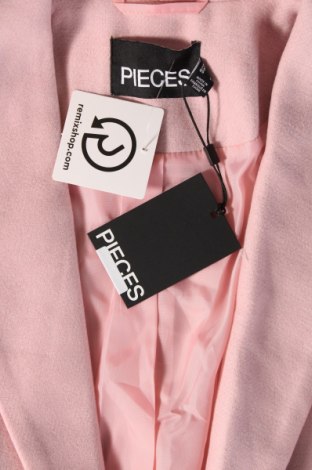 Дамско палто Pieces, Размер L, Цвят Розов, Цена 103,55 лв.