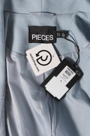 Γυναικείο παλτό Pieces, Μέγεθος M, Χρώμα Μπλέ, Τιμή 28,10 €