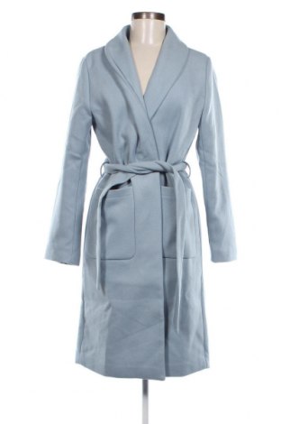 Γυναικείο παλτό Pieces, Μέγεθος M, Χρώμα Μπλέ, Τιμή 48,32 €