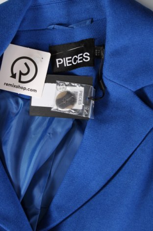 Γυναικείο παλτό Pieces, Μέγεθος S, Χρώμα Μπλέ, Τιμή 56,19 €
