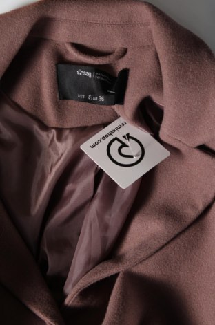 Dámsky kabát  Sinsay, Veľkosť S, Farba Popolavo ružová, Cena  54,74 €