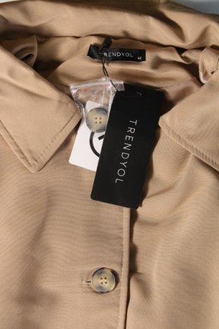 Palton de femei Trendyol, Mărime L, Culoare Bej, Preț 81,42 Lei