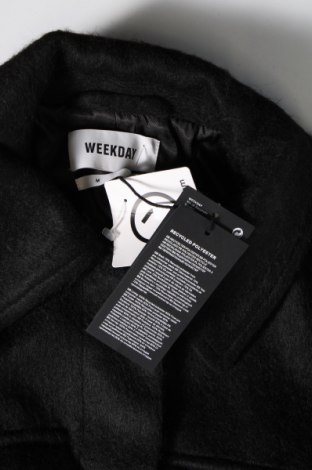 Γυναικείο παλτό Weekday, Μέγεθος M, Χρώμα Μαύρο, Τιμή 34,46 €