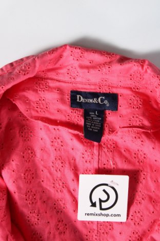 Dámské sako  Denim Co., Velikost L, Barva Růžová, Cena  139,00 Kč