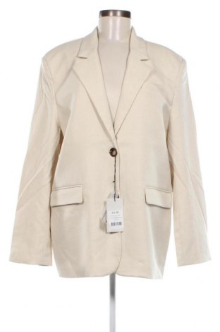 Γυναικείο σακάκι NA-KD, Μέγεθος L, Χρώμα Εκρού, Τιμή 21,94 €