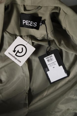Дамско сако Pieces, Размер XS, Цвят Зелен, Цена 50,84 лв.