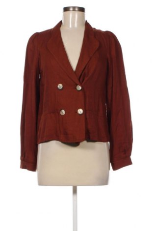 Дамско сако Zara, Размер XS, Цвят Кафяв, Цена 8,50 лв.