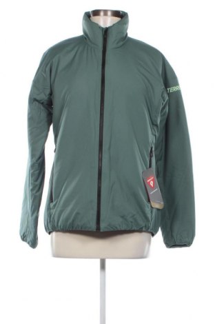 Γυναικείο μπουφάν Adidas, Μέγεθος M, Χρώμα Πράσινο, Τιμή 77,01 €
