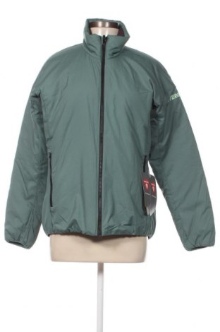 Γυναικείο μπουφάν Adidas, Μέγεθος M, Χρώμα Πράσινο, Τιμή 55,86 €