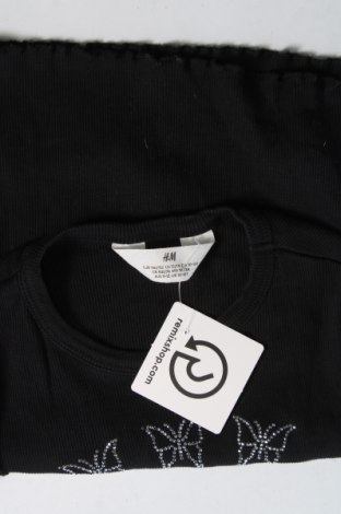 Детска блуза H&M, Размер 10-11y/ 146-152 см, Цвят Черен, Цена 11,00 лв.
