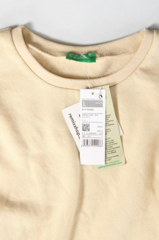 Детска блуза United Colors Of Benetton, Размер 8-9y/ 134-140 см, Цвят Екрю, Цена 21,15 лв.
