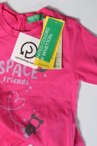 Kinder Shirt United Colors Of Benetton, Größe 12-18m/ 80-86 cm, Farbe Rosa, Preis 24,23 €