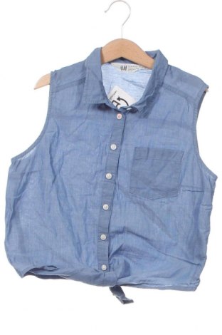Детска риза H&M, Размер 12-13y/ 158-164 см, Цвят Син, Цена 11,00 лв.