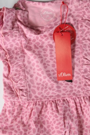 Dziecięca sukienka S.Oliver, Rozmiar 3-6m/ 62-68 cm, Kolor Różowy, Cena 48,51 zł