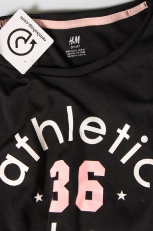 Παιδική μπλούζα αθλητική H&M Sport, Μέγεθος 8-9y/ 134-140 εκ., Χρώμα Μαύρο, Τιμή 12,99 €