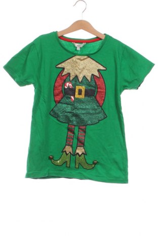 Детска тениска, Размер 11-12y/ 152-158 см, Цвят Зелен, Цена 6,12 лв.