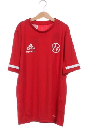 Детска тениска Adidas, Размер 13-14y/ 164-168 см, Цвят Червен, Цена 31,92 лв.