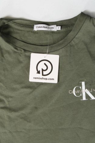 Dětské tričko  Calvin Klein, Velikost 11-12y/ 152-158 cm, Barva Zelená, Cena  638,00 Kč