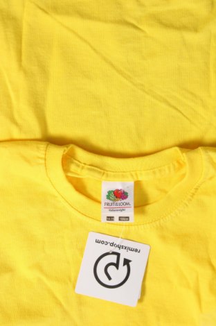 Kinder T-Shirt Fruit Of The Loom, Größe 12-13y/ 158-164 cm, Farbe Gelb, Preis 3,41 €