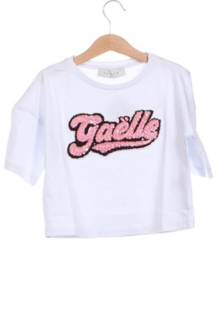 Детска тениска Gaelle Paris, Размер 6-7y/ 122-128 см, Цвят Бял, Цена 25,60 лв.