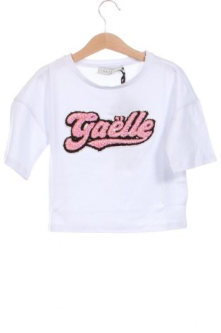 Детска тениска Gaelle Paris, Размер 6-7y/ 122-128 см, Цвят Бял, Цена 41,40 лв.