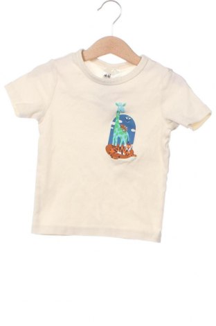 Dziecięcy T-shirt H&M, Rozmiar 2-3y/ 98-104 cm, Kolor ecru, Cena 27,59 zł
