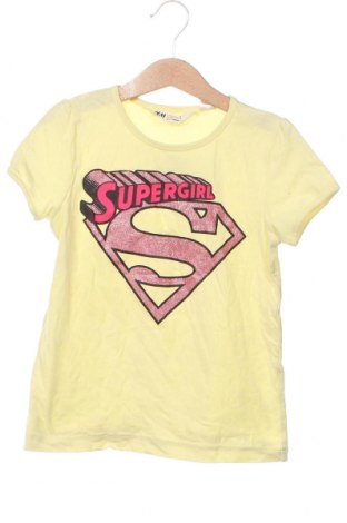 Kinder T-Shirt H&M, Größe 6-7y/ 122-128 cm, Farbe Gelb, Preis 6,84 €