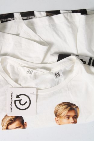 Детска тениска H&M, Размер 10-11y/ 146-152 см, Цвят Бял, Цена 4,50 лв.