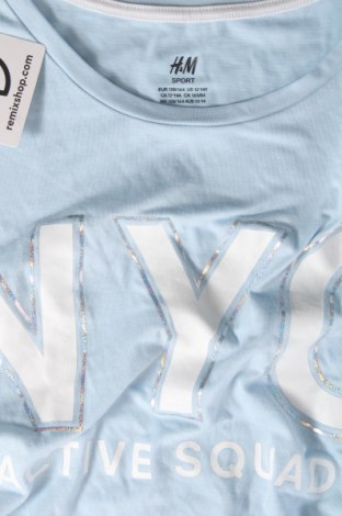 Tricou pentru copii H&M Sport, Mărime 12-13y/ 158-164 cm, Culoare Albastru, Preț 12,66 Lei