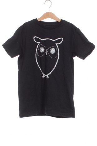 Παιδικό μπλουζάκι Knowledge Cotton Apparel, Μέγεθος 10-11y/ 146-152 εκ., Χρώμα Μαύρο, Τιμή 28,20 €