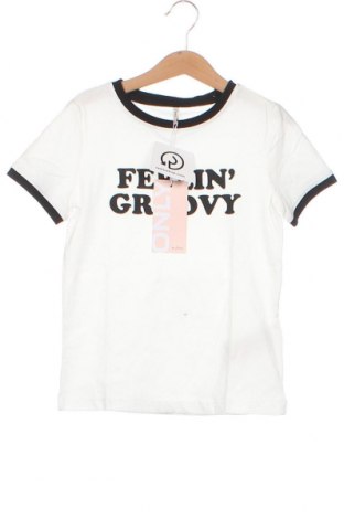 Детска тениска ONLY, Размер 7-8y/ 128-134 см, Цвят Бял, Цена 19,40 лв.