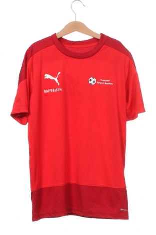 Dziecięcy T-shirt PUMA, Rozmiar 13-14y/ 164-168 cm, Kolor Czerwony, Cena 53,06 zł