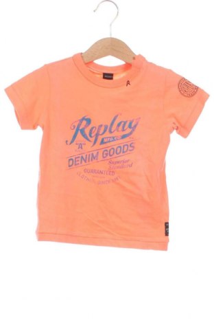 Детска тениска Replay, Размер 9-12m/ 74-80 см, Цвят Оранжев, Цена 31,86 лв.