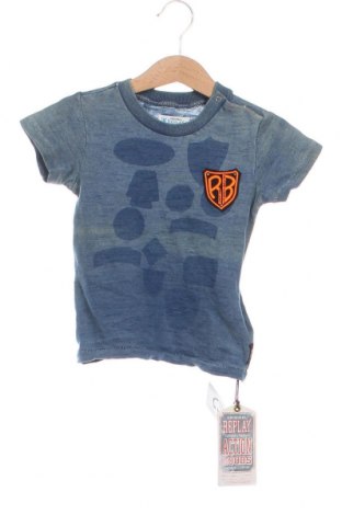 Tricou pentru copii Replay, Mărime 9-12m/ 74-80 cm, Culoare Albastru, Preț 63,66 Lei